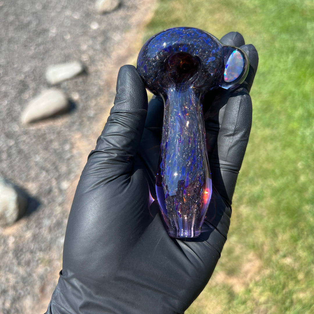 Black Plasma Opal Coin Glass Pipe Glass Pipe Tako Glass   