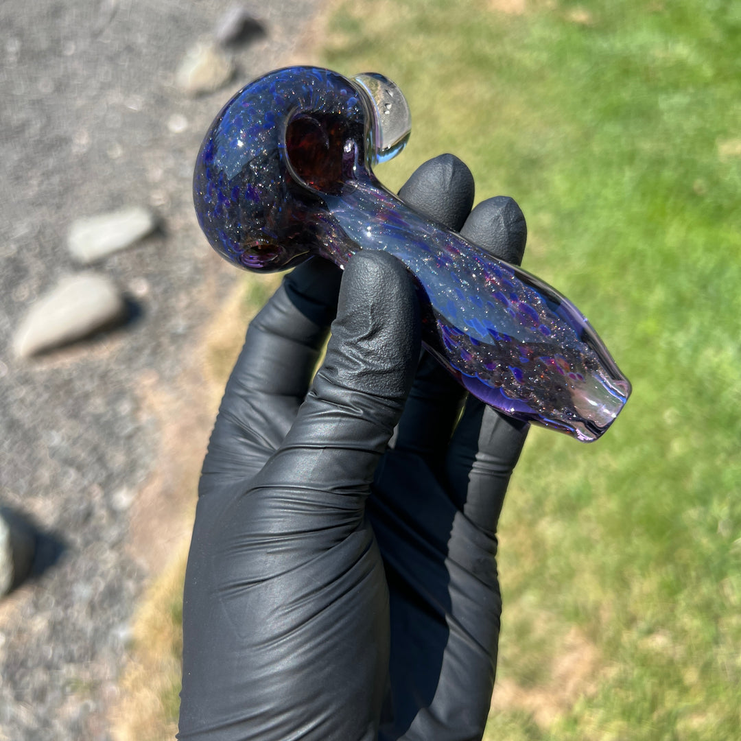 Black Plasma Opal Coin Glass Pipe Glass Pipe Tako Glass   