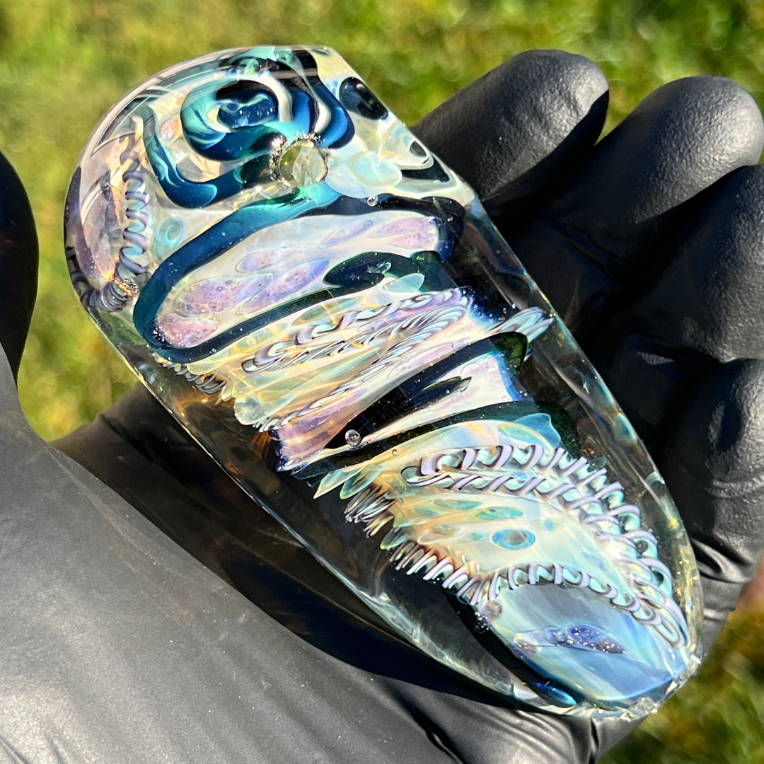 XL Inside Out Egg Spoon Glass Pipe Avant Garde   