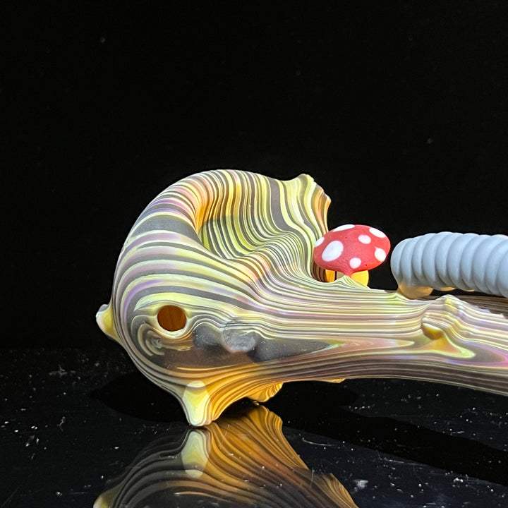 Wood Grain Caterpillar Gandalf Pipe Glass Pipe Wazoo Glass   