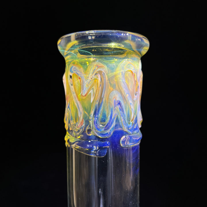 12" Ripple Fume Beaker Bong Glass Pipe TG   