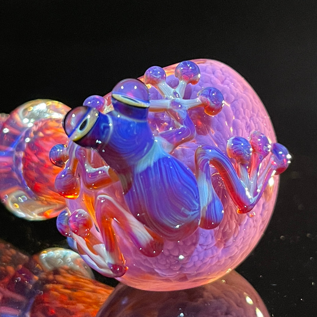 Purple Magic Frog Spoon Glass Pipe Beezy Glass   