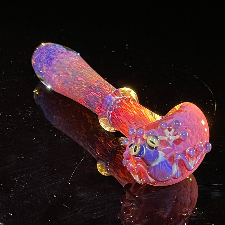 Purple Magic Frog Spoon Glass Pipe Beezy Glass   