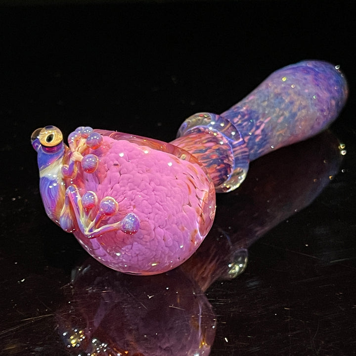 Purple Magic Frog Spoon Glass Pipe Beezy Glass   