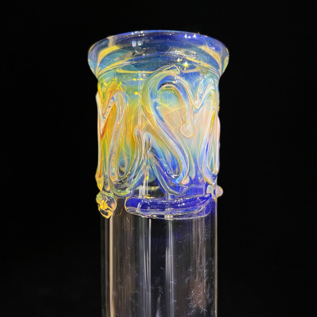 12" Ripple Fume Beaker Bong Glass Pipe TG   