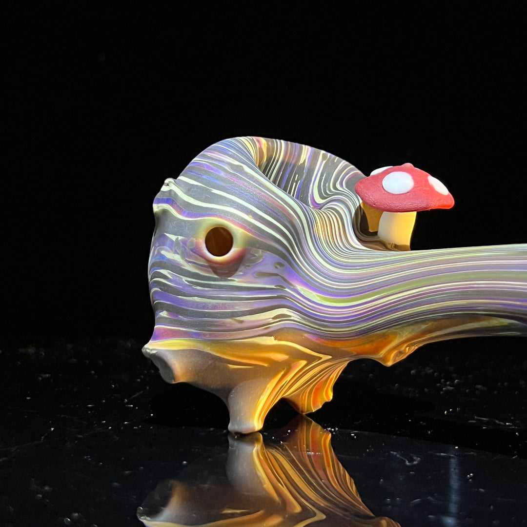 Wood Grain Caterpillar Gandalf Pipe Glass Pipe Wazoo Glass   