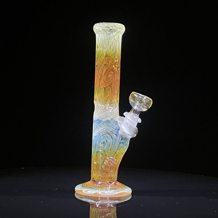 9" Fumed Squiggle Straight Bong Glass Pipe Mary Jane's Glass