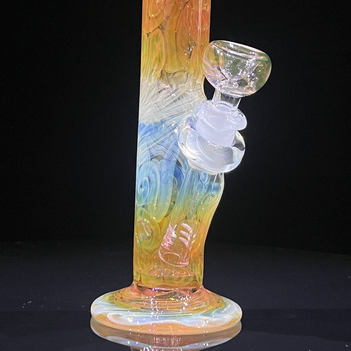 9" Fumed Squiggle Straight Bong Glass Pipe Mary Jane's Glass