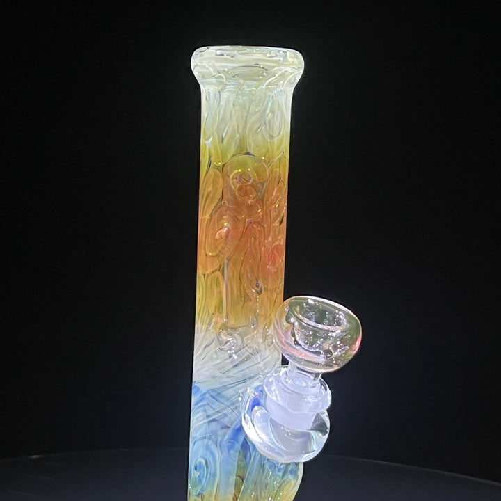 9" Fumed Squiggle Straight Bong Glass Pipe Mary Jane's Glass