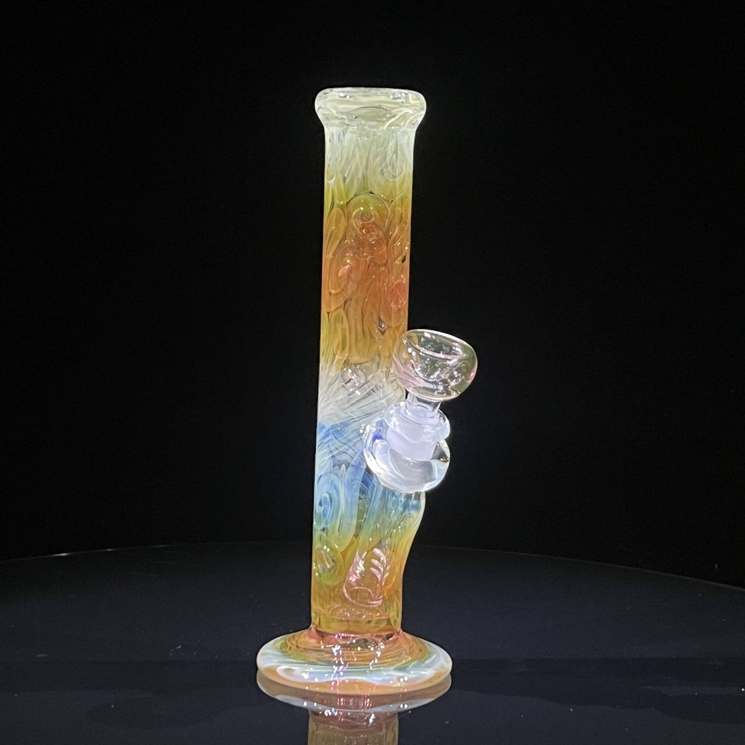 9" Fumed Squiggle Straight Bong Glass Pipe Mary Jane's Glass