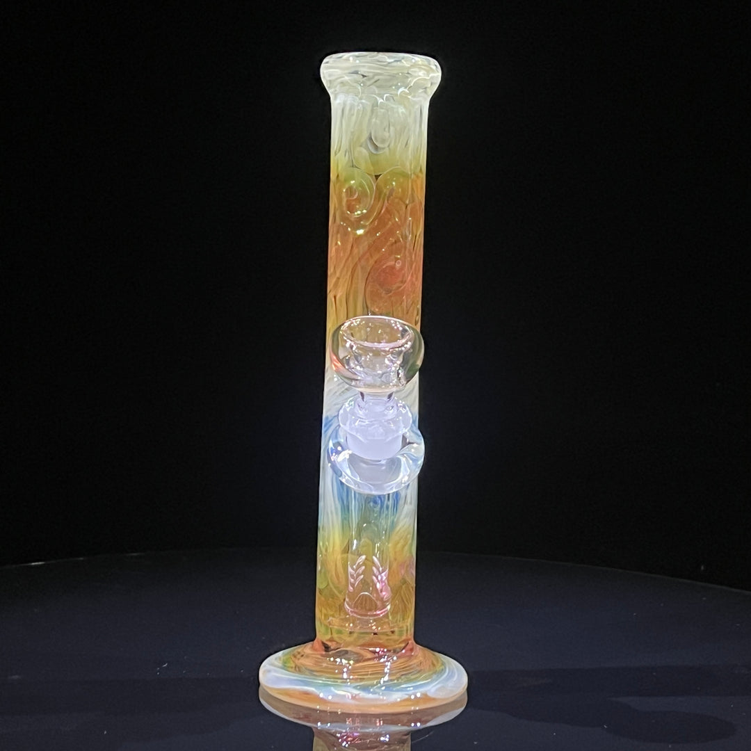 9" Fumed Squiggle Straight Bong Glass Pipe Mary Jane's Glass