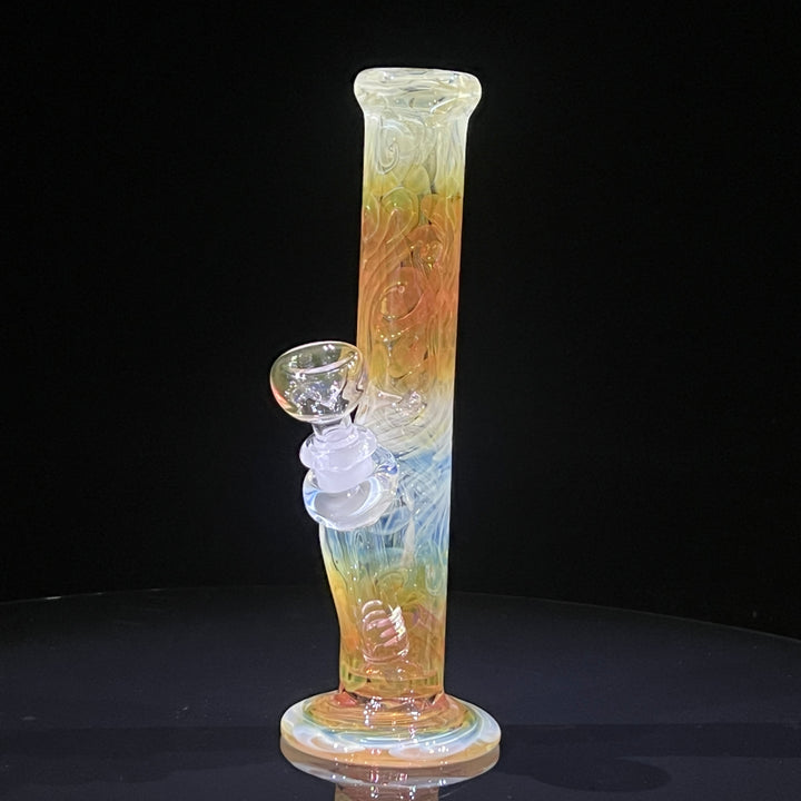 9" Fumed Squiggle Straight Bong Glass Pipe Mary Jane's Glass