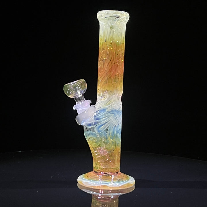 9" Fumed Squiggle Straight Bong Glass Pipe Mary Jane's Glass