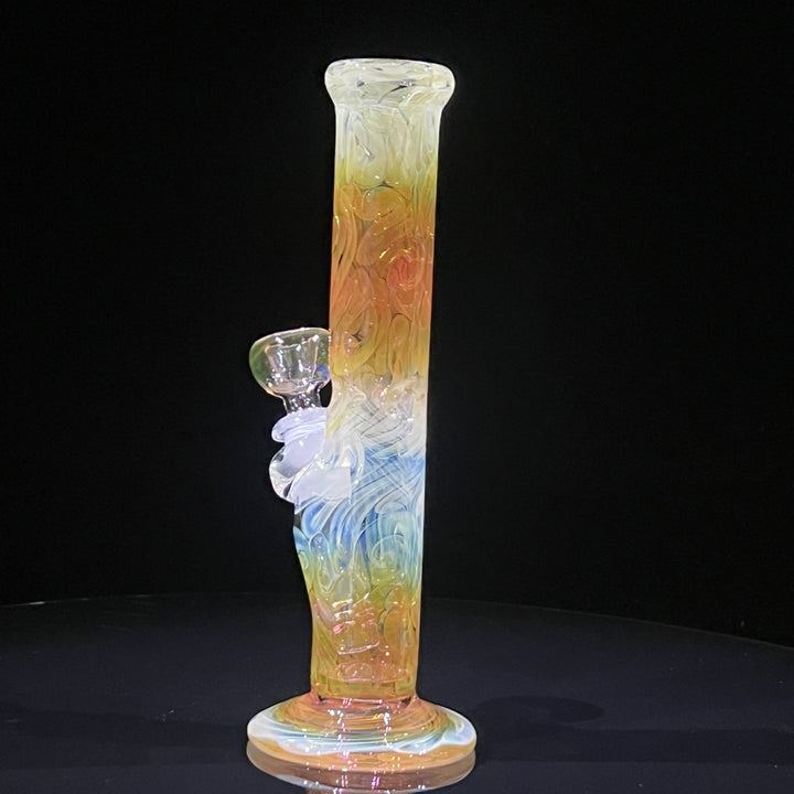 9" Fumed Squiggle Straight Bong Glass Pipe Mary Jane's Glass