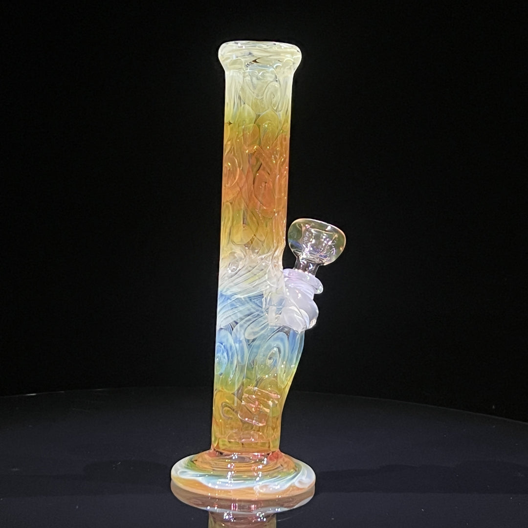 9" Fumed Squiggle Straight Bong Glass Pipe Mary Jane's Glass