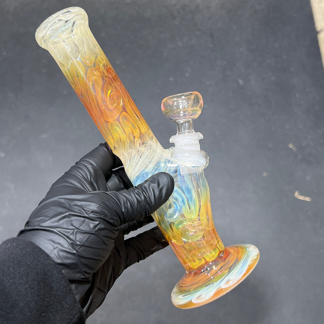 9" Fumed Squiggle Straight Bong Glass Pipe Mary Jane's Glass