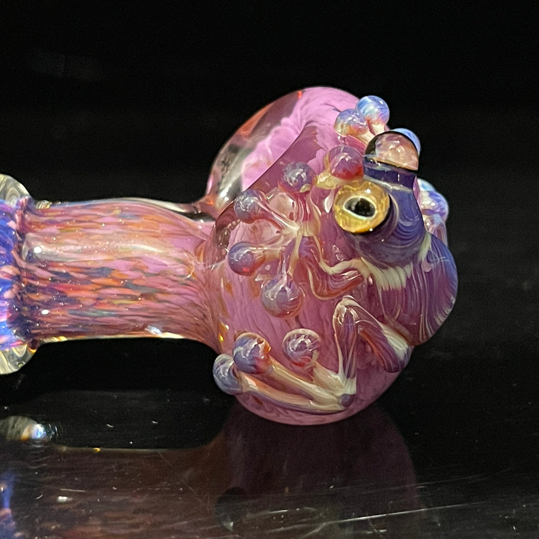 Purple Magic Frog Spoon Glass Pipe Beezy Glass   