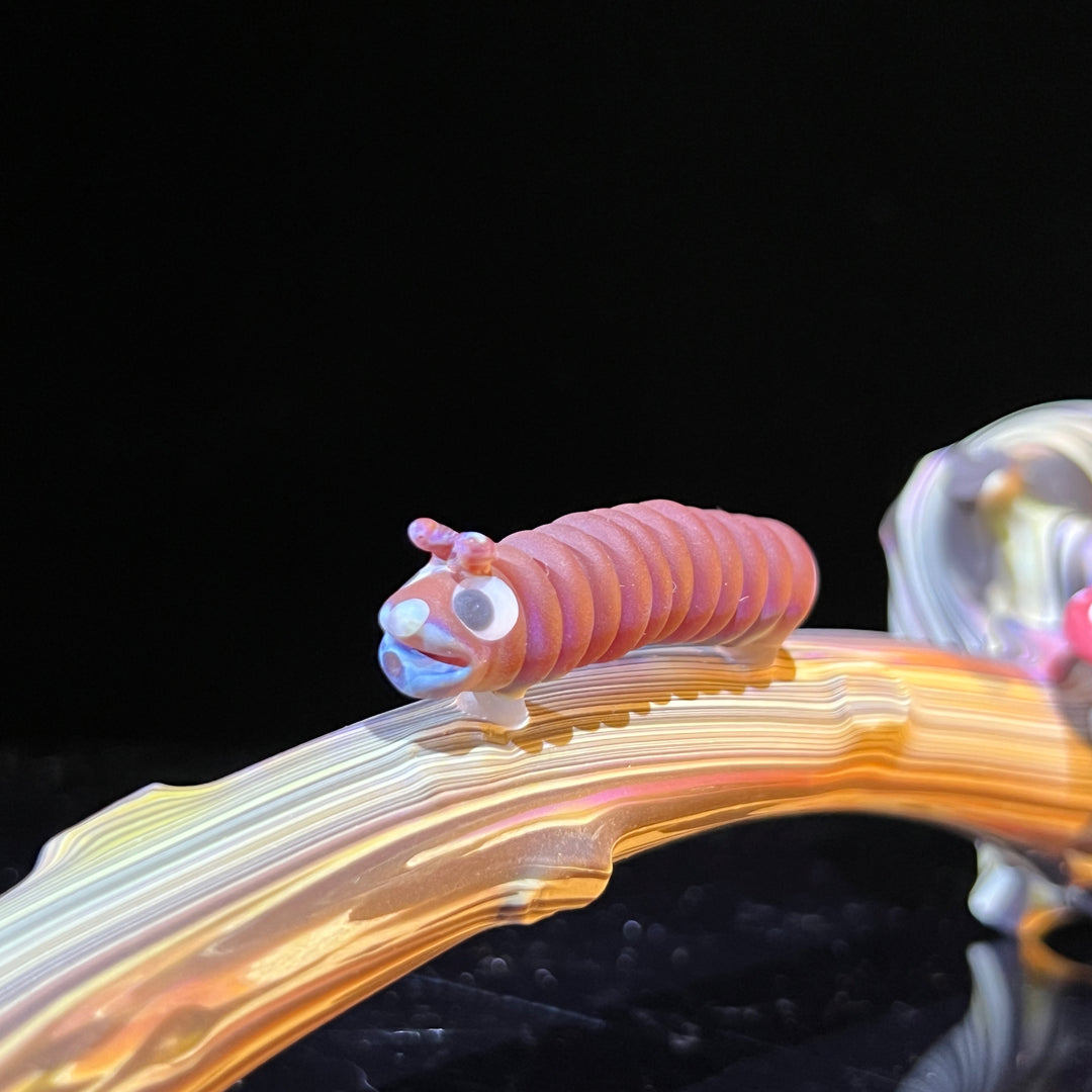 Wood Grain Caterpillar Gandalf Pipe Glass Pipe Wazoo Glass   