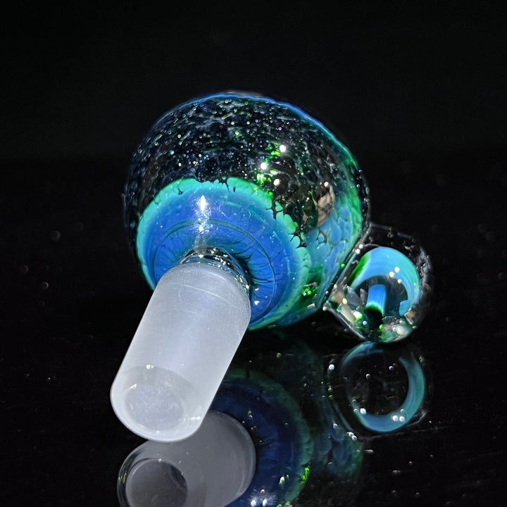 14 mm Exp Green Mushroom PullSlide Accessory Beezy Glass   