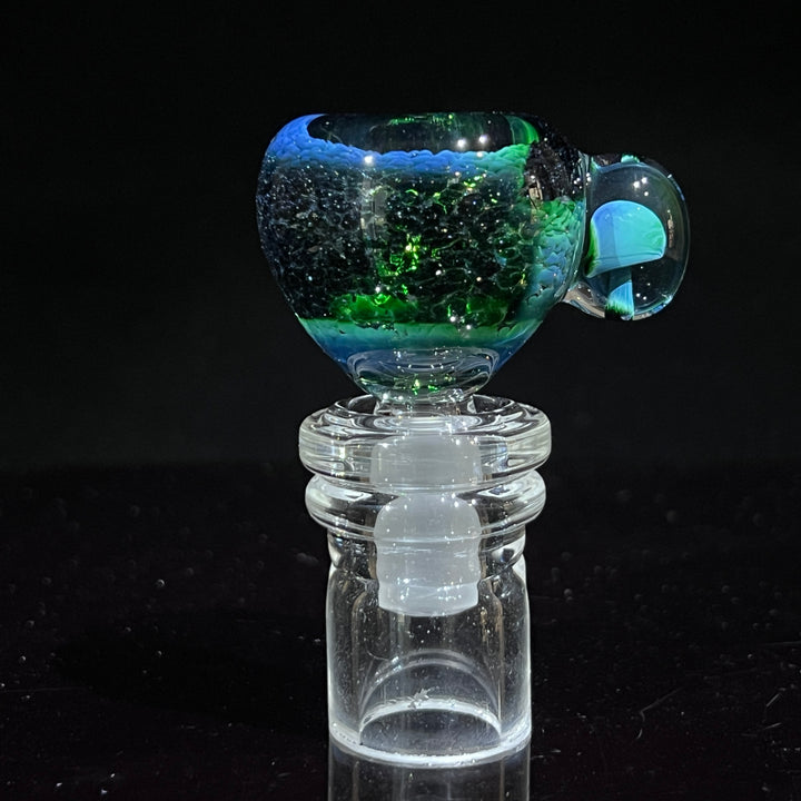 14 mm Exp Green Mushroom PullSlide Accessory Beezy Glass   