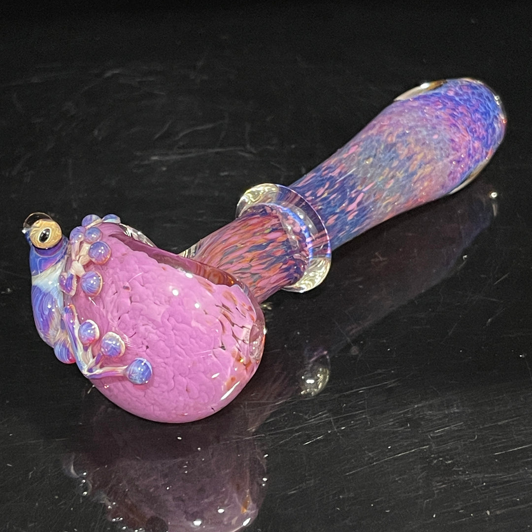 Purple Magic Frog Spoon Glass Pipe Beezy Glass   