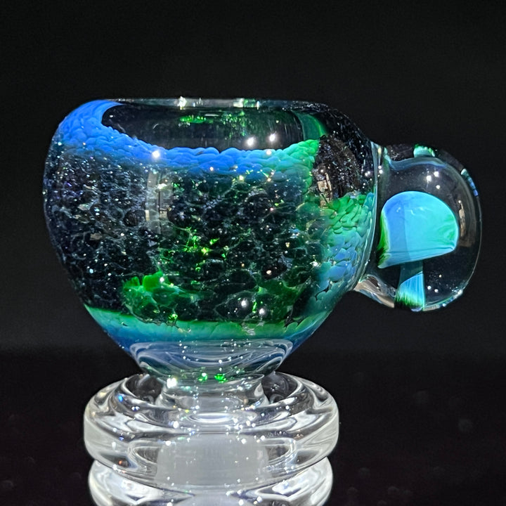 14 mm Exp Green Mushroom PullSlide Accessory Beezy Glass   