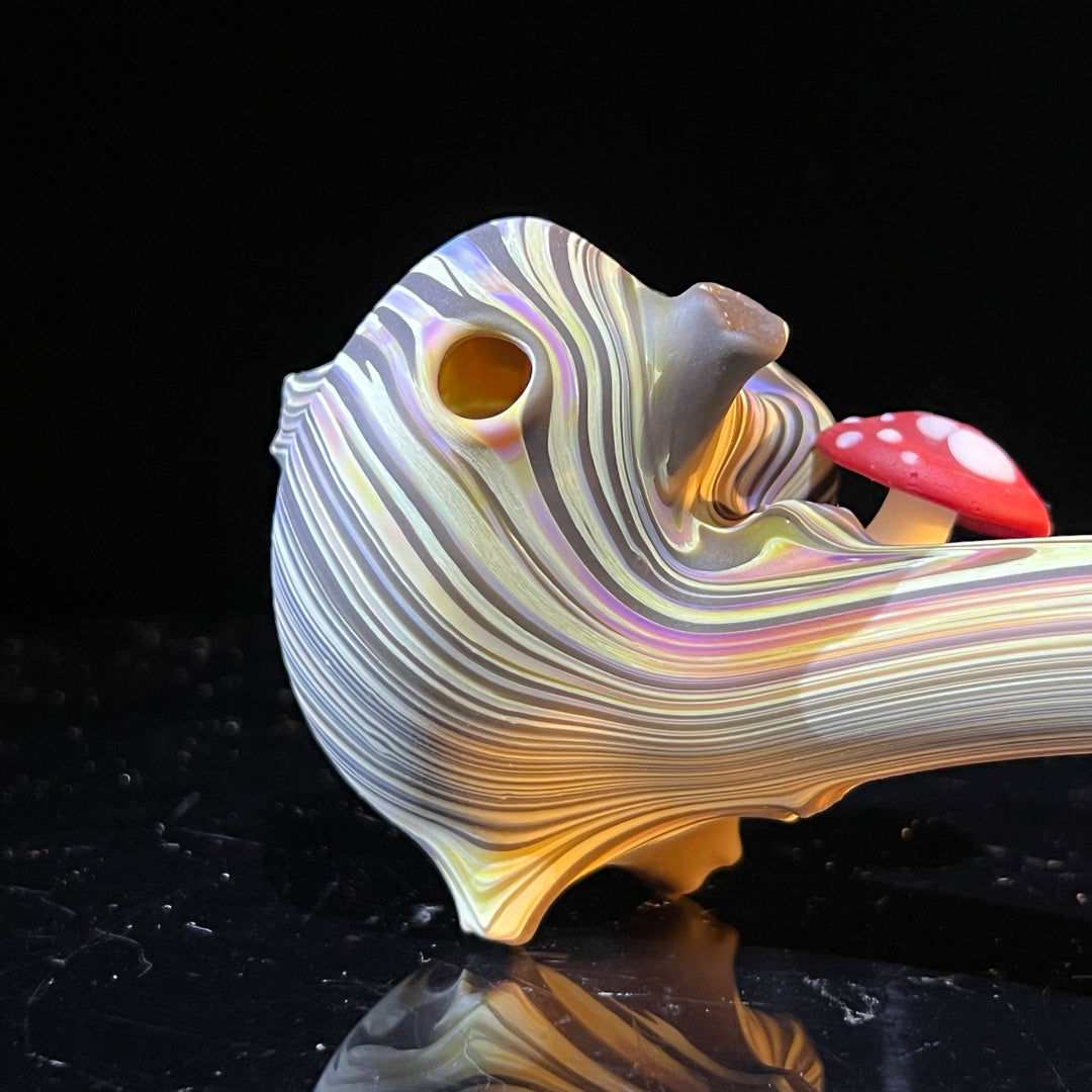 Wood Grain Caterpillar Gandalf Pipe Glass Pipe Wazoo Glass   