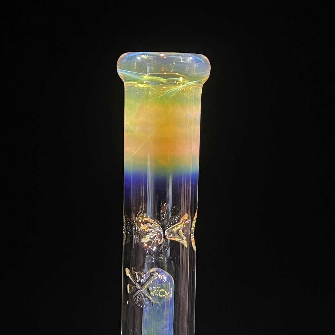 11" Fumed Perc Beaker Bong Glass Pipe Mary Jane's Glass