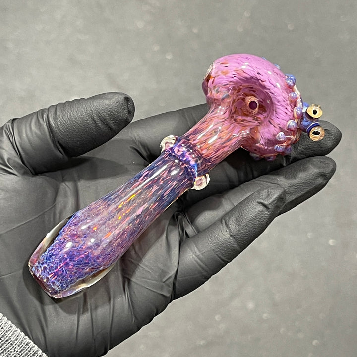 Purple Magic Frog Spoon Glass Pipe Beezy Glass   