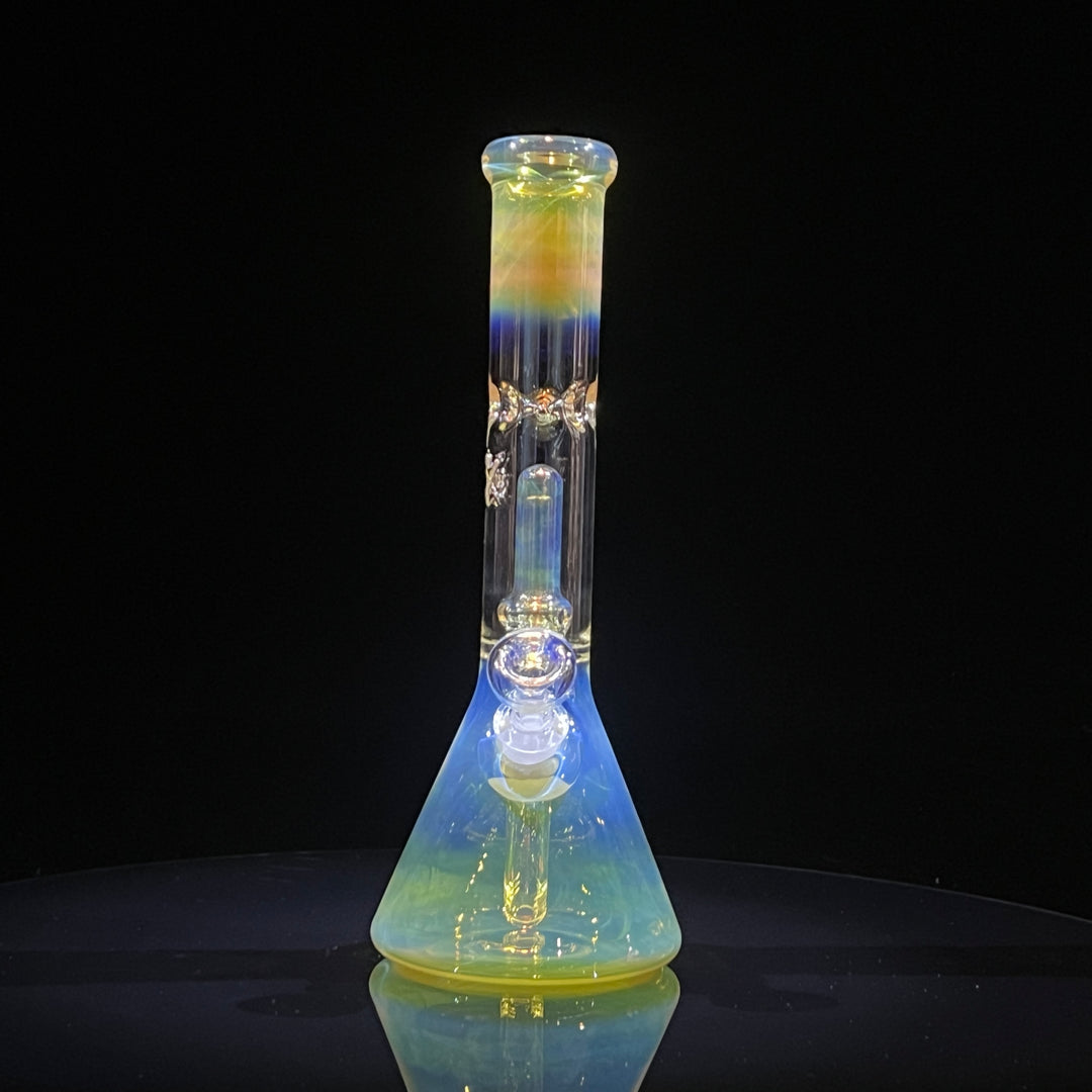 11" Fumed Perc Beaker Bong Glass Pipe Mary Jane's Glass