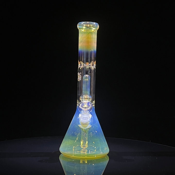 11" Fumed Perc Beaker Bong Glass Pipe Mary Jane's Glass