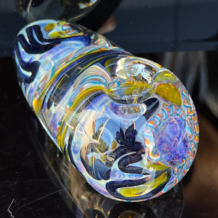 XL Inside Out Egg Spoon Glass Pipe Avant Garde   