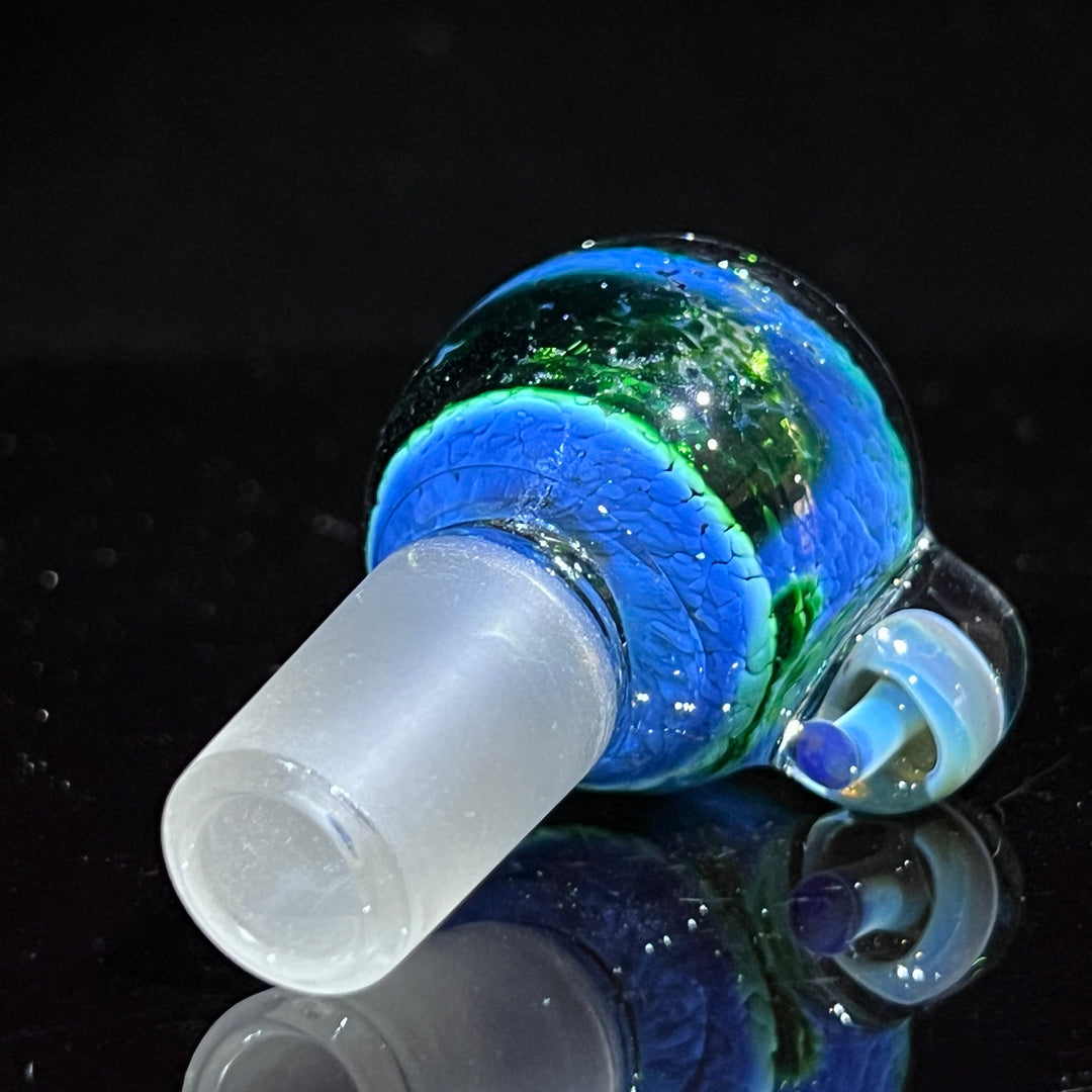 18mm Exp Green Mushroom PullSlide Accessory Beezy Glass   