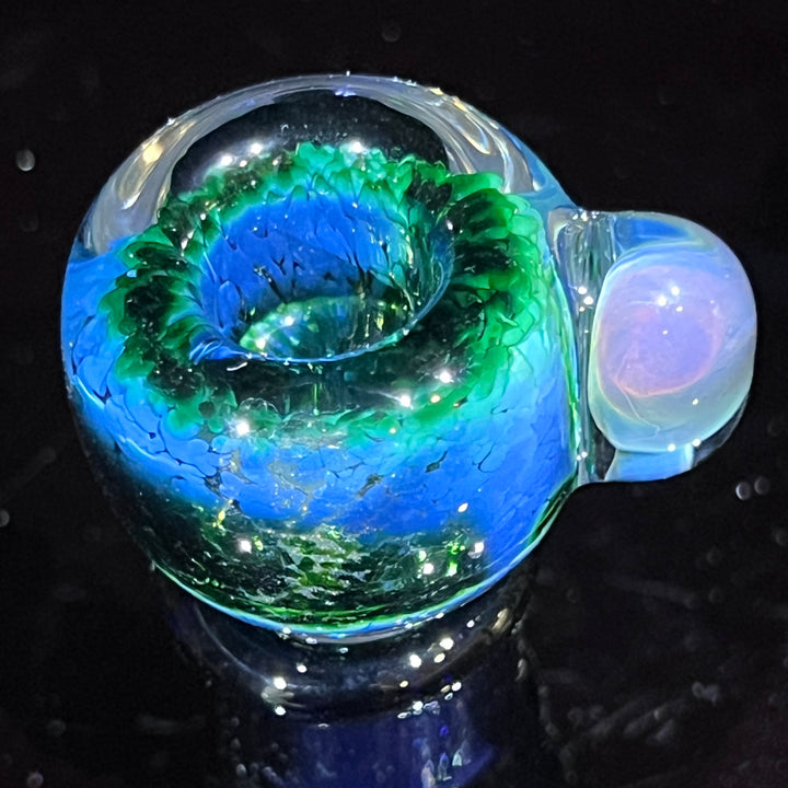 18mm Exp Green Mushroom PullSlide Accessory Beezy Glass   