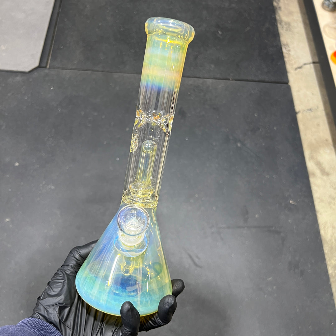 11" Fumed Perc Beaker Bong Glass Pipe Mary Jane's Glass