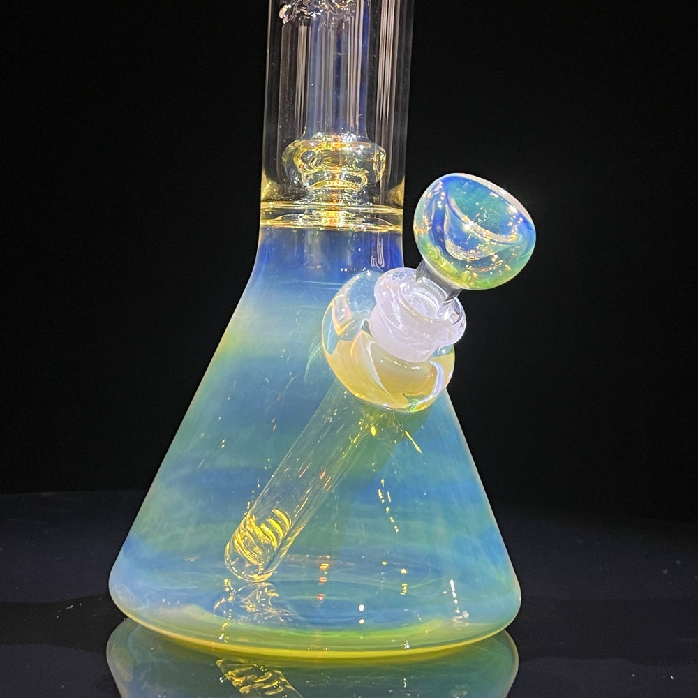 11" Fumed Perc Beaker Bong Glass Pipe Mary Jane's Glass