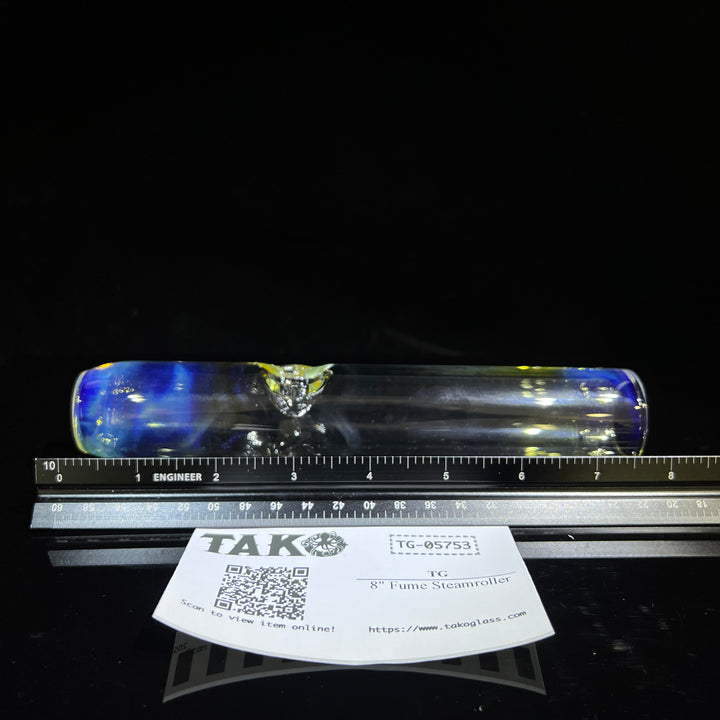 8" Fume Steamroller Glass Pipe TG   