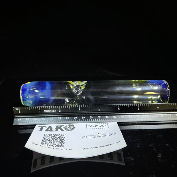 8" Fume Steamroller Glass Pipe TG   