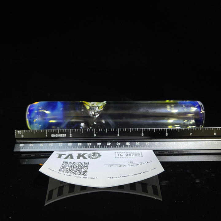 8" Fume Steamroller Glass Pipe TG   