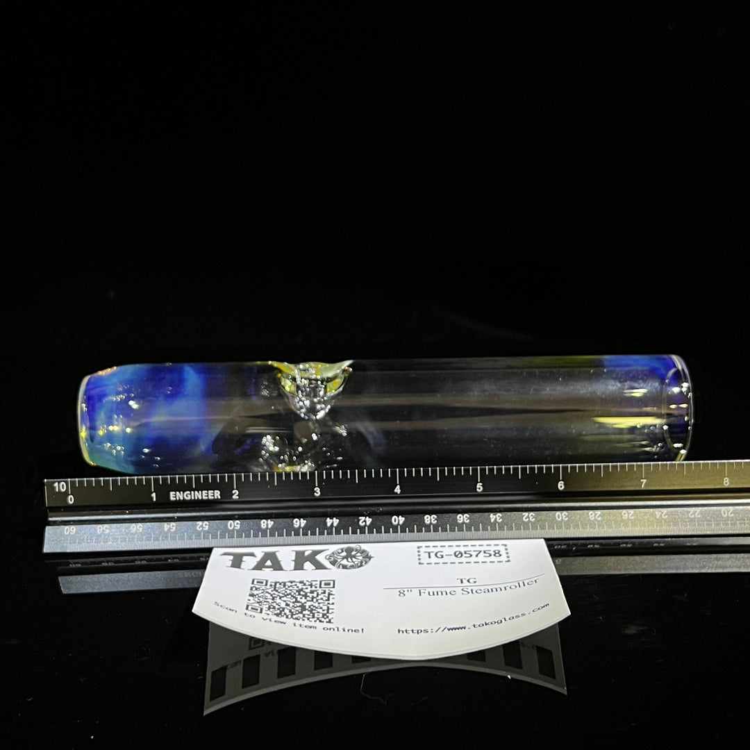 8" Fume Steamroller Glass Pipe TG   