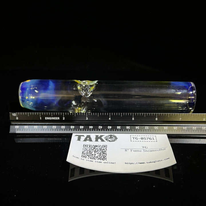 8" Fume Steamroller Glass Pipe TG   