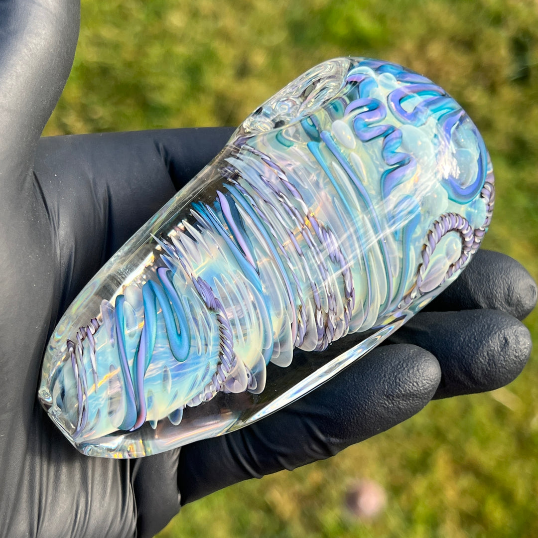 XL Inside Out Egg Spoon Glass Pipe Avant Garde   