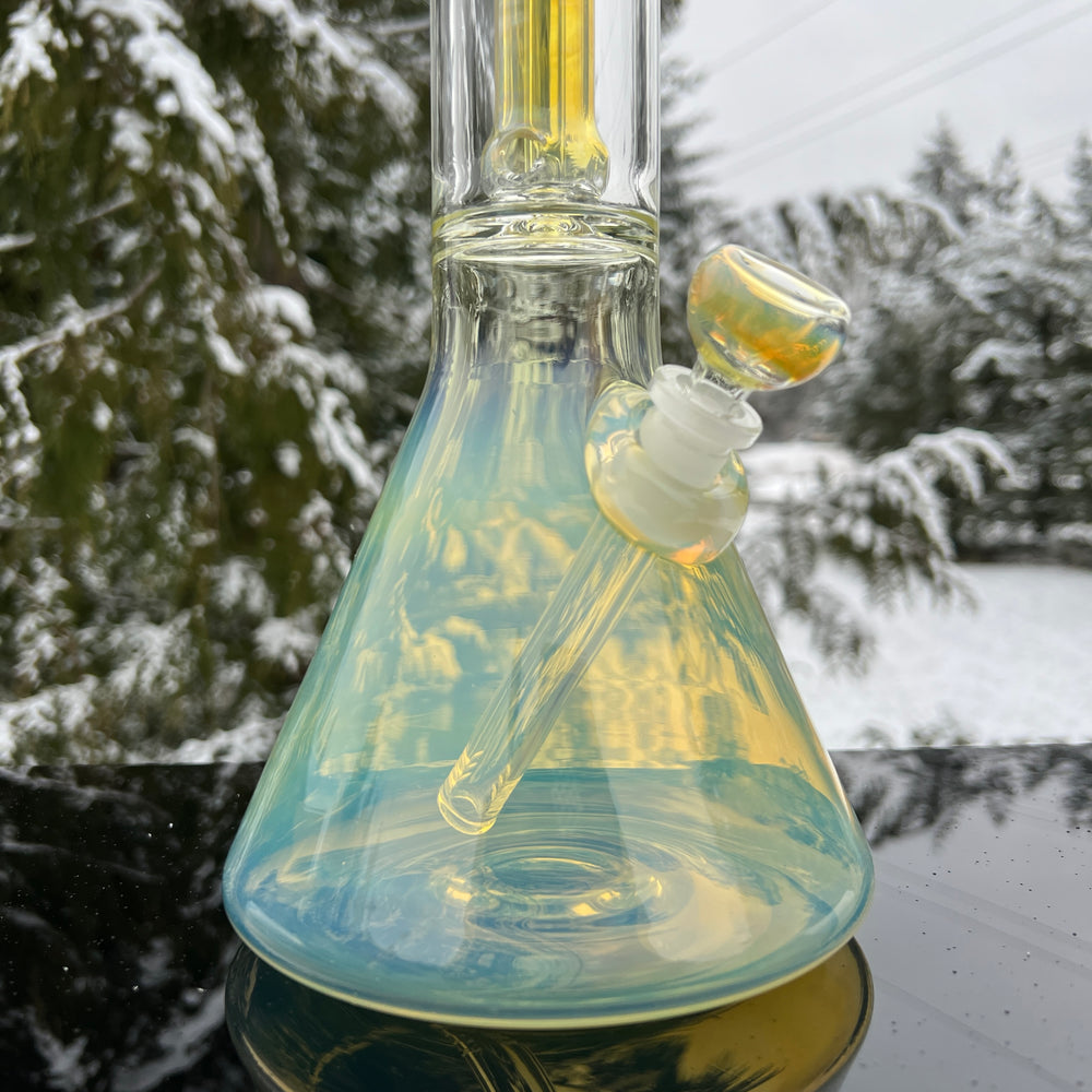 23" Fumed Quad Beaker Bong Glass Pipe Mary Jane's Glass