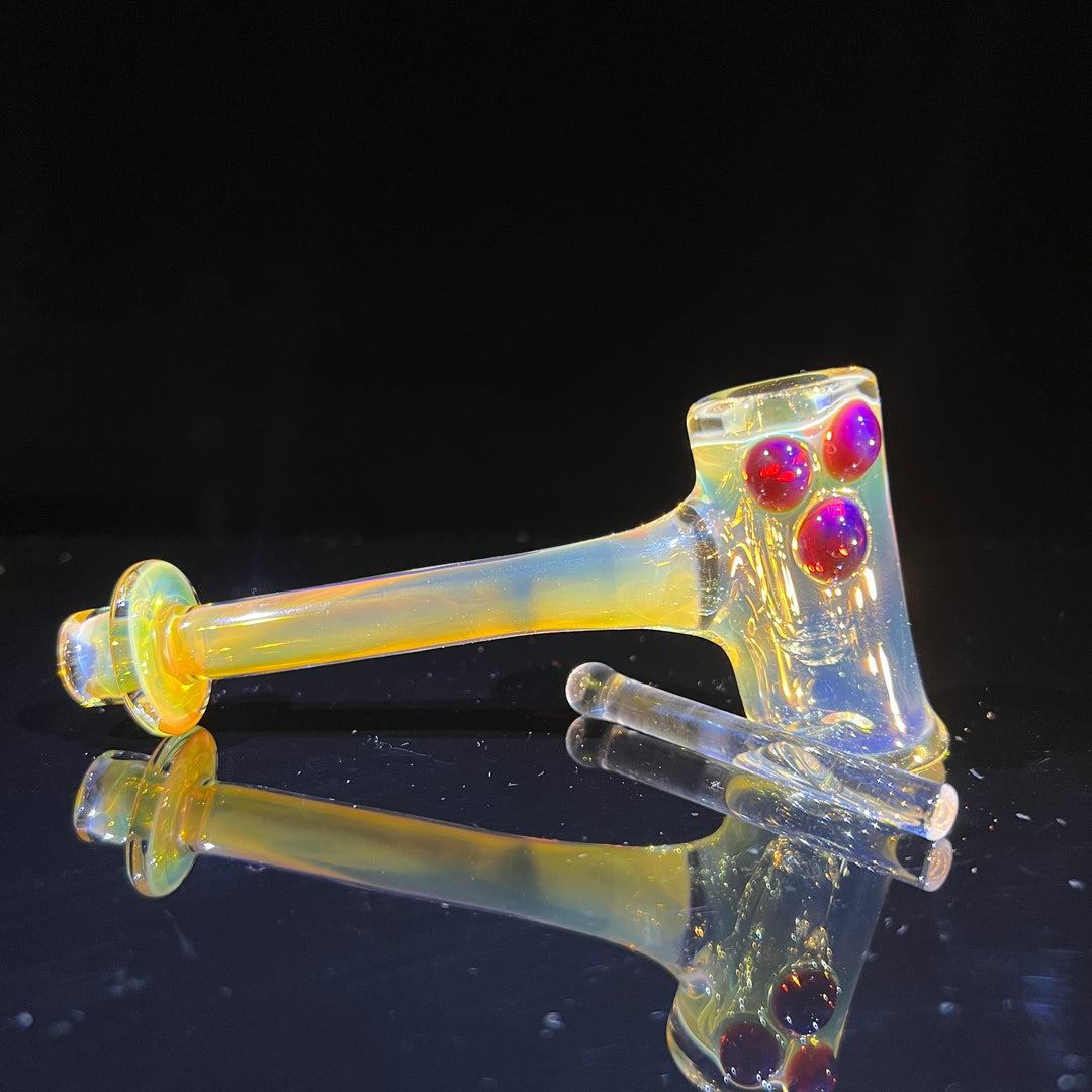 Silver Fumed Hash Hammer Glass Pipe KOP Glass   