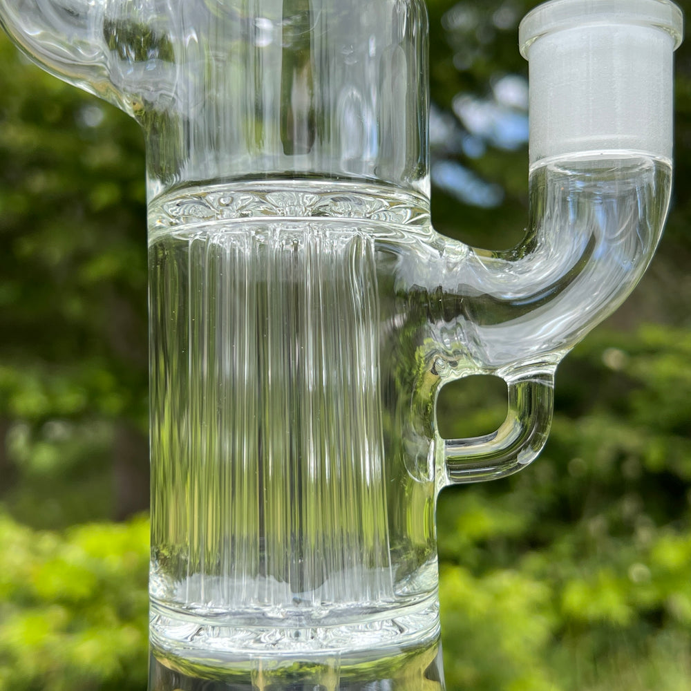 12" Seed Of Life Pillars Beaker Bong Glass Pipe TG   