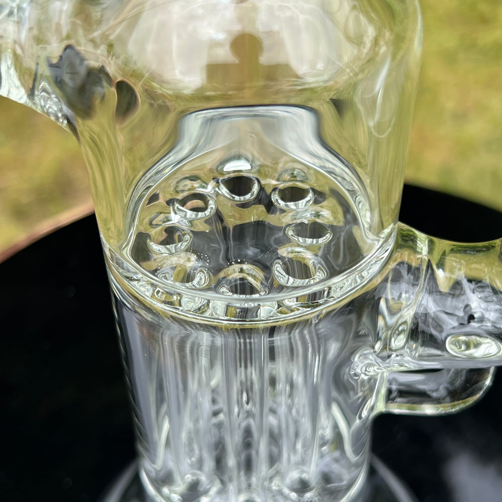 12" Seed Of Life Pillars Beaker Bong Glass Pipe TG   