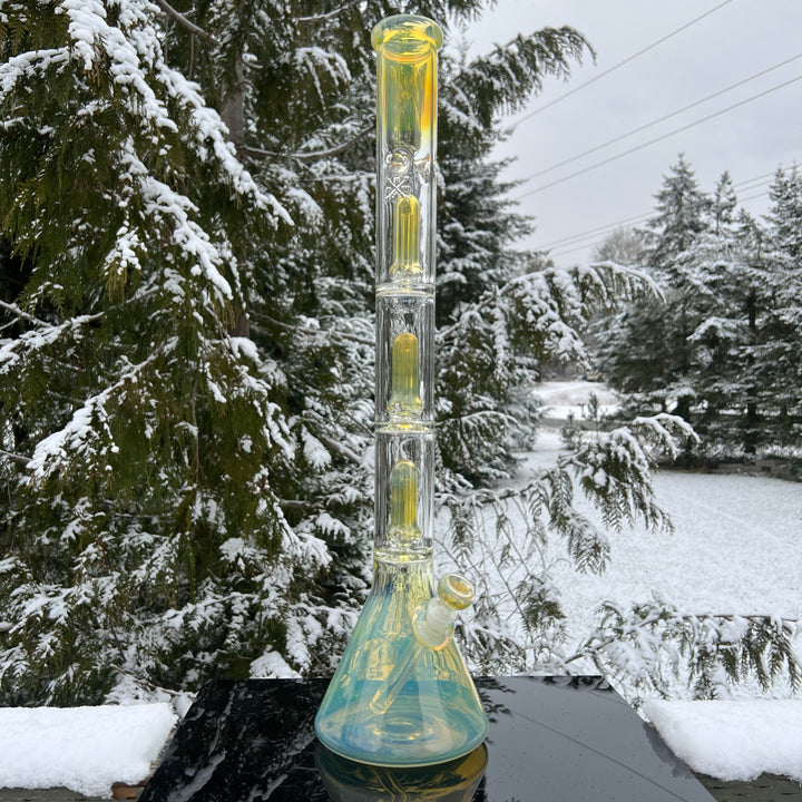 23" Fumed Quad Beaker Bong Glass Pipe Mary Jane's Glass