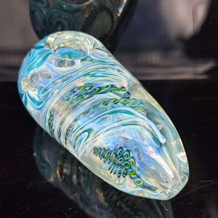 XL Inside Out Egg Spoon Glass Pipe Avant Garde   