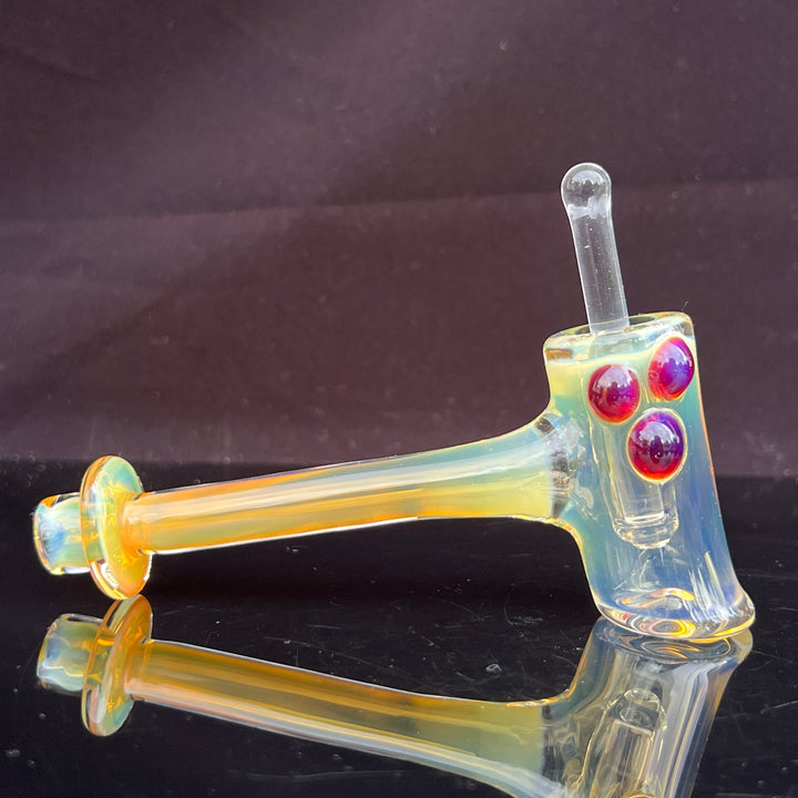 Silver Fumed Hash Hammer Glass Pipe KOP Glass   