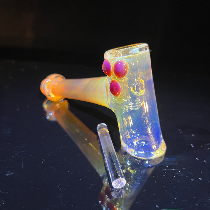 Silver Fumed Hash Hammer Glass Pipe KOP Glass   